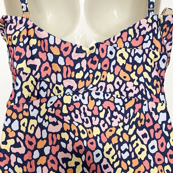 Summersalt Womens Size 10 Oasis Leopard Print One-Piece Swimsuit Multicolor - Picture 12 of 14